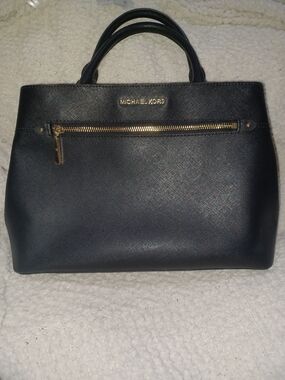 Michael Kors Black Saffiano Leather Satchel